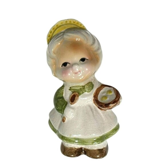 Vintage Josef Originals Pie Bird Grandma Baker Figurine Chef Ceramic Lady Cook - Picture 9 of 10